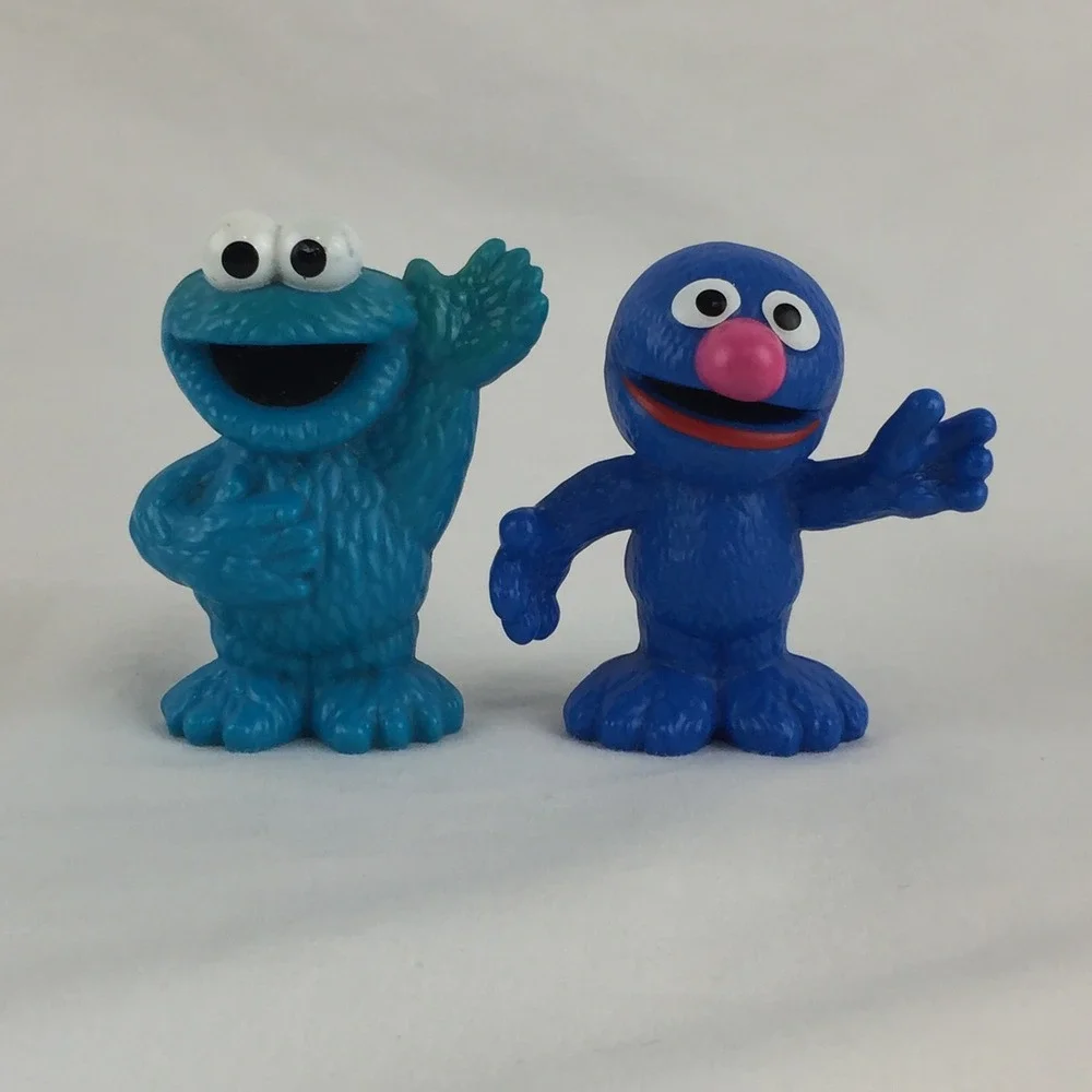 Hasbro Sesame‎ Street Toy Figures 3in Elmo Cookie Monster Abby Oscar Grover